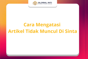 cara mengatasi artikel tidak muncul di sinta