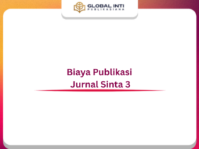 Biaya Publikasi Jurnal Sinta 3
